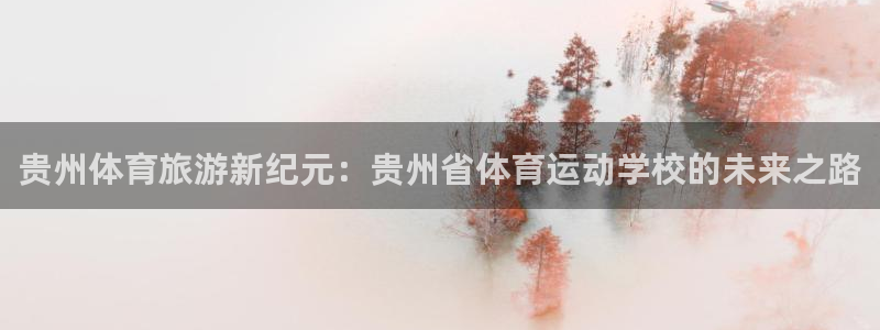贵州体育旅游新纪元：贵州省体育运动学校的未来之路